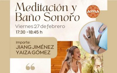 MEDITACIÓN Y BAÑO SONORO · VIERNES 27 FEBRERO · 17:30H